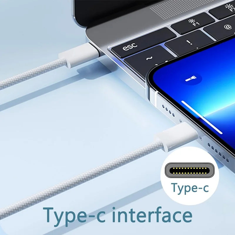Cable USB-C a USB-C de Nylon