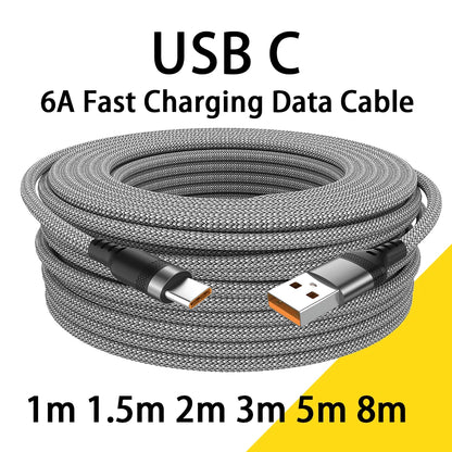 FastCharge™ 6A — Cable USB-C de Carga Superrápida | 1M–8M