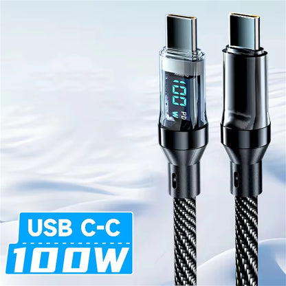 FastCharge Display™ — Cable de Carga Rápida 120W