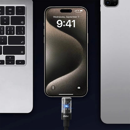 Cable USB-C 240W Carga Ultrarrápida con Chip LED